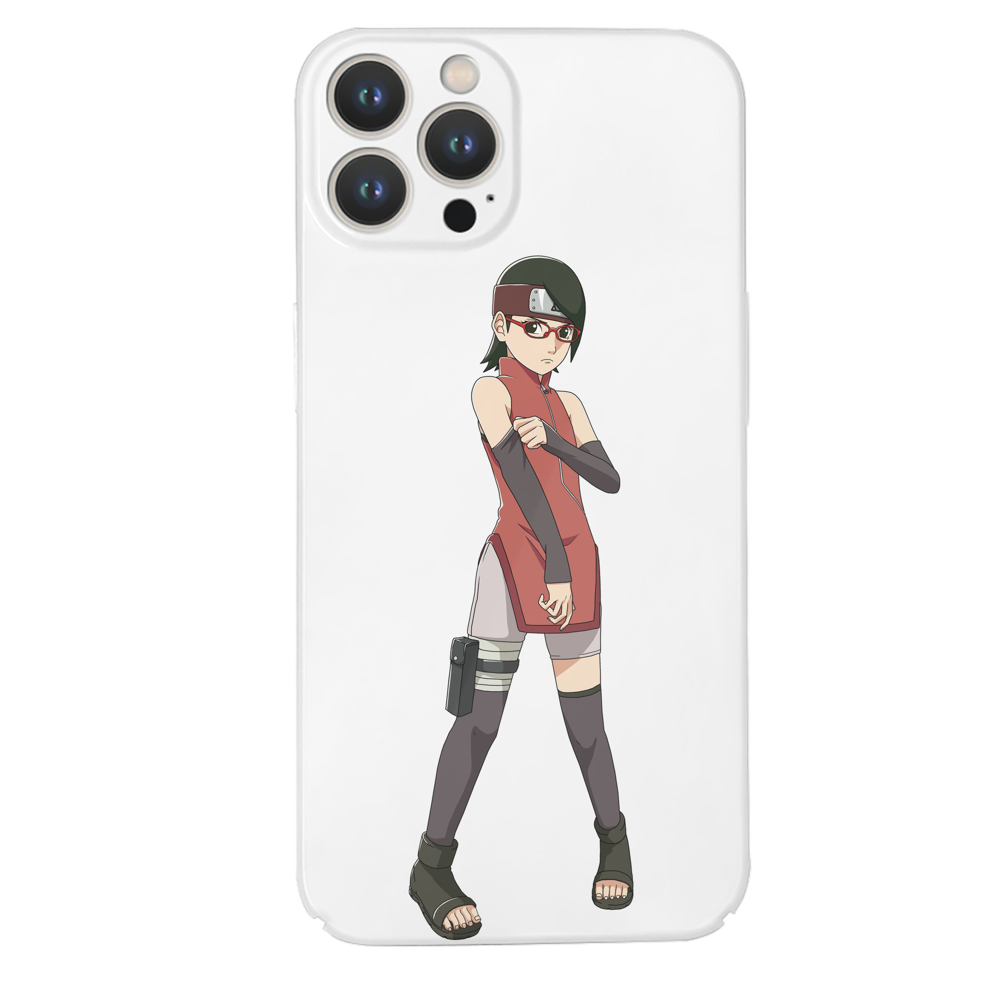 （画像用） NARUTO -ナルト- うちは サラダ Uchiha Sarada 【iPhone 14シリーズ対応】ハードケース